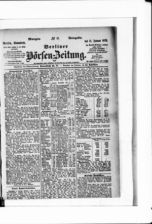 Berliner Börsen-Zeitung vom 11.01.1873