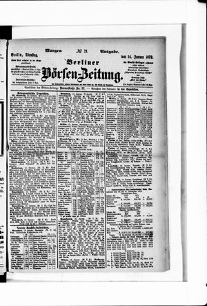Berliner Börsen-Zeitung vom 14.01.1873