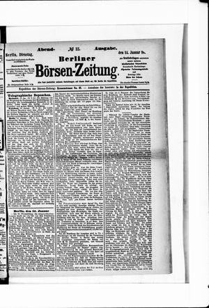 Berliner Börsen-Zeitung vom 14.01.1873