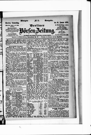 Berliner Börsen-Zeitung vom 16.01.1873