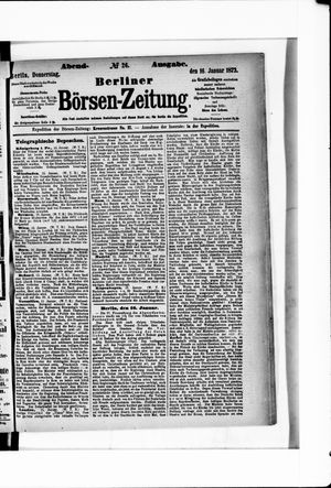 Berliner Börsen-Zeitung vom 16.01.1873