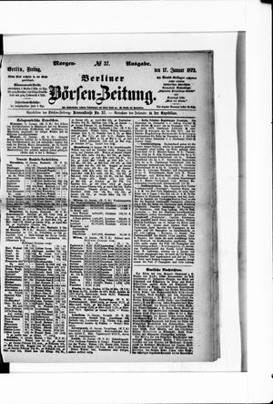 Berliner Börsen-Zeitung vom 17.01.1873