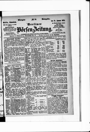 Berliner Börsen-Zeitung vom 18.01.1873
