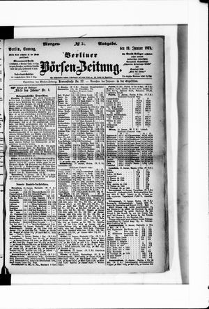 Berliner Börsen-Zeitung vom 19.01.1873