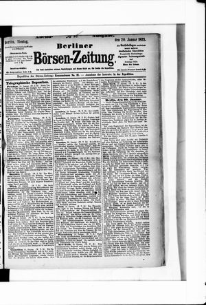 Berliner Börsen-Zeitung vom 20.01.1873