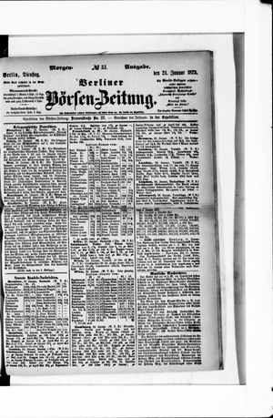 Berliner Börsen-Zeitung on Jan 21, 1873