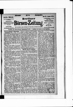 Berliner Börsen-Zeitung vom 22.01.1873