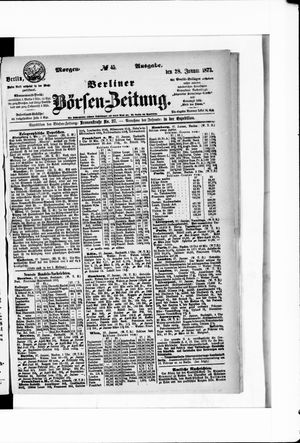 Berliner Börsen-Zeitung vom 28.01.1873