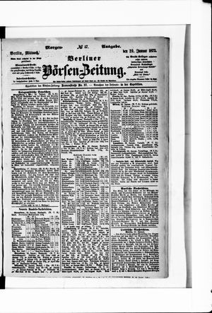 Berliner Börsen-Zeitung vom 29.01.1873
