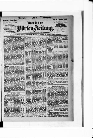 Berliner Börsen-Zeitung on Jan 30, 1873