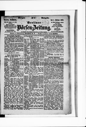 Berliner Börsen-Zeitung on Feb 1, 1873