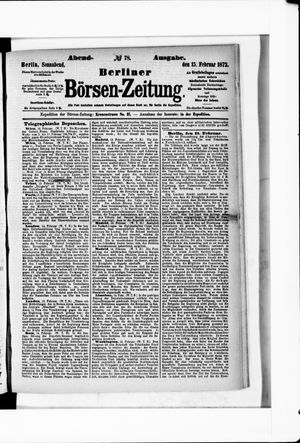 Berliner Börsen-Zeitung on Feb 15, 1873