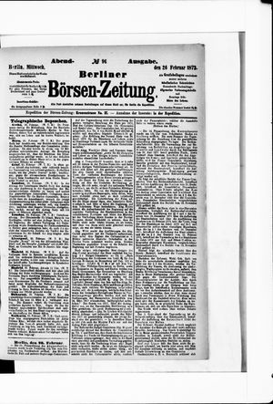 Berliner Börsen-Zeitung vom 26.02.1873