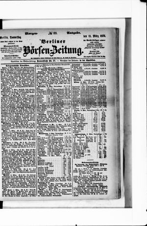 Berliner Börsen-Zeitung vom 13.03.1873