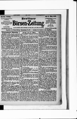 Berliner Börsen-Zeitung on Mar 14, 1873
