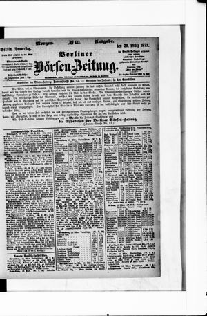 Berliner Börsen-Zeitung on Mar 20, 1873