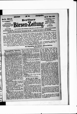 Berliner Börsen-Zeitung vom 26.03.1873