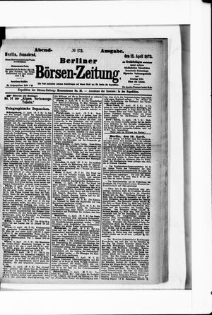 Berliner Börsen-Zeitung on Apr 12, 1873