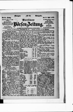 Berliner Börsen-Zeitung vom 18.04.1873