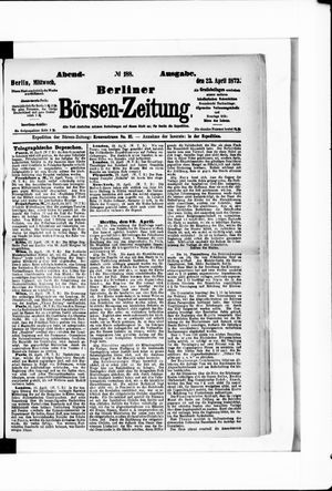 Berliner Börsen-Zeitung vom 23.04.1873