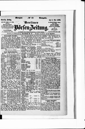 Berliner Börsen-Zeitung vom 09.05.1873
