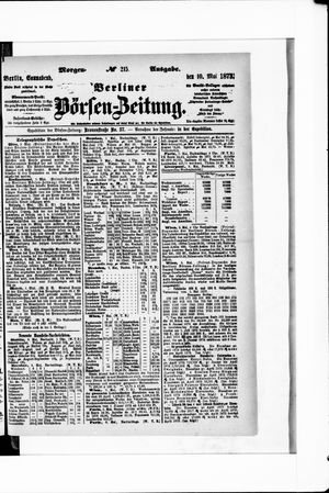 Berliner Börsen-Zeitung vom 10.05.1873
