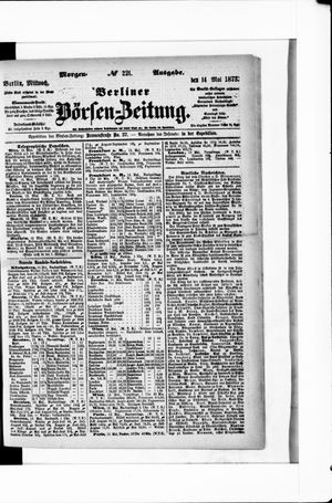 Berliner Börsen-Zeitung vom 14.05.1873