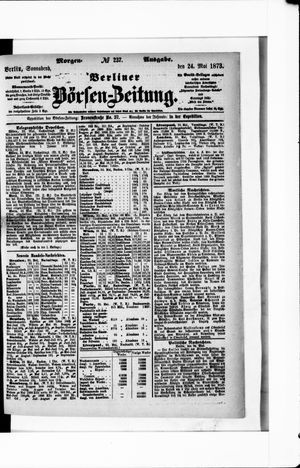 Berliner Börsen-Zeitung on May 24, 1873