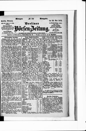 Berliner Börsen-Zeitung vom 28.05.1873
