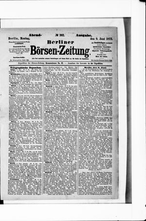Berliner Börsen-Zeitung on Jun 9, 1873