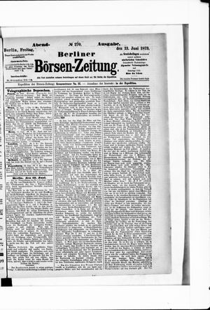 Berliner Börsen-Zeitung vom 13.06.1873
