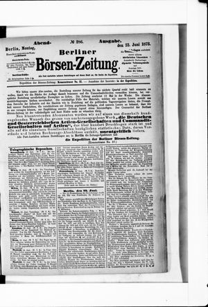 Berliner Börsen-Zeitung on Jun 23, 1873