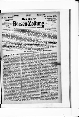 Berliner Börsen-Zeitung vom 30.06.1873