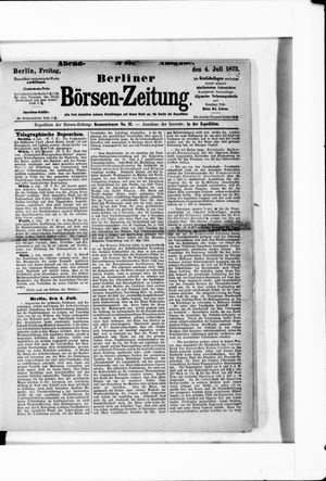 Berliner Börsen-Zeitung vom 04.07.1873
