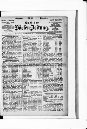 Berliner Börsen-Zeitung vom 10.07.1873