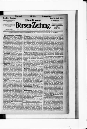 Berliner Börsen-Zeitung vom 14.07.1873