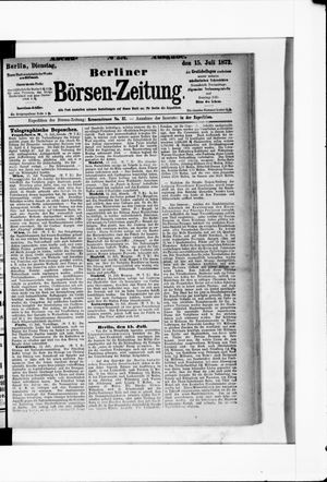 Berliner Börsen-Zeitung vom 15.07.1873
