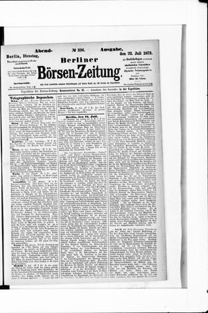 Berliner Börsen-Zeitung vom 22.07.1873