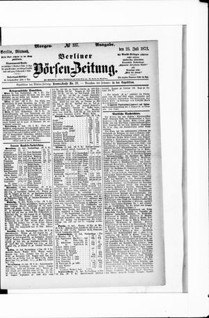 Berliner Börsen-Zeitung vom 23.07.1873