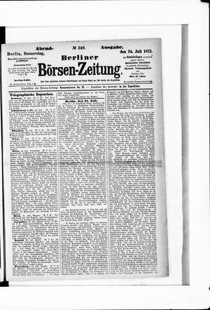 Berliner Börsen-Zeitung on Jul 24, 1873