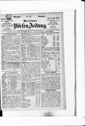 Berliner Börsen-Zeitung vom 29.07.1873