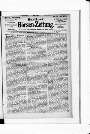 Berliner Börsen-Zeitung vom 31.07.1873