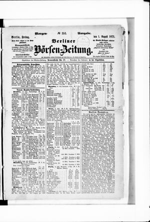 Berliner Börsen-Zeitung vom 01.08.1873