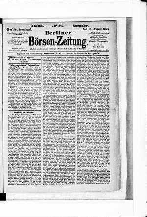 Berliner Börsen-Zeitung vom 16.08.1873