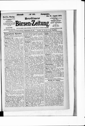 Berliner Börsen-Zeitung on Aug 18, 1873