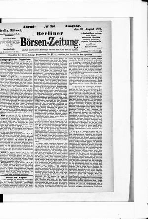 Berliner Börsen-Zeitung vom 20.08.1873