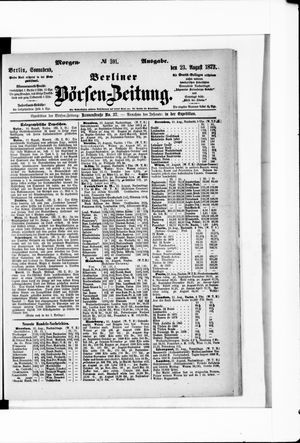 Berliner Börsen-Zeitung vom 23.08.1873