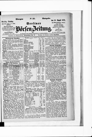 Berliner Börsen-Zeitung vom 26.08.1873