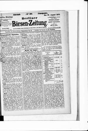 Berliner Börsen-Zeitung vom 26.08.1873