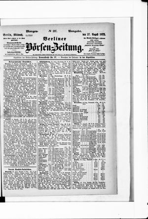 Berliner Börsen-Zeitung vom 27.08.1873